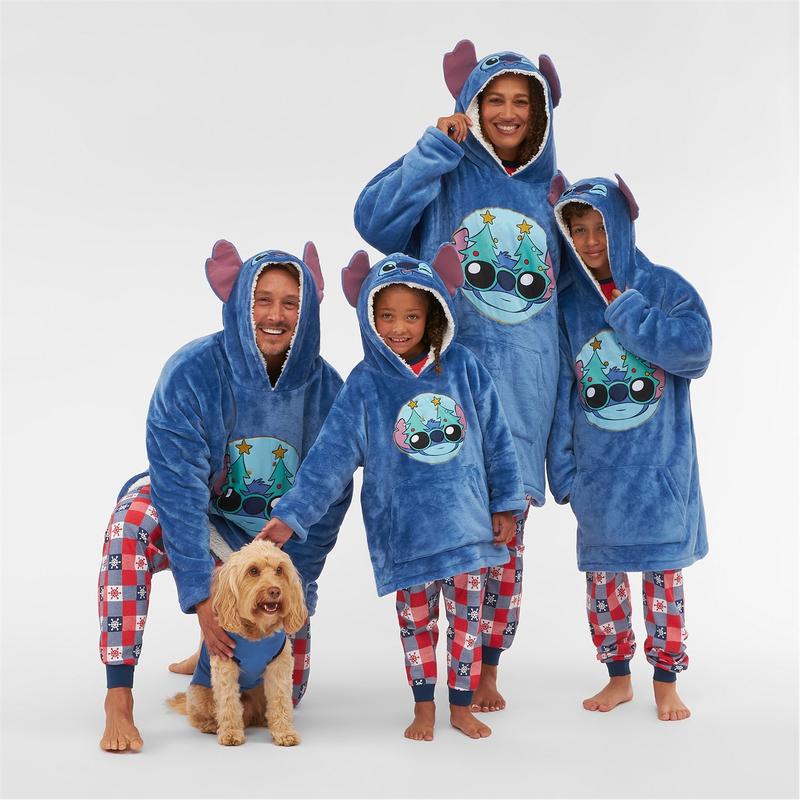 Character Mens Family Lilo And Stitch Dog Outfit Long Sleeve Pyjama Set 6