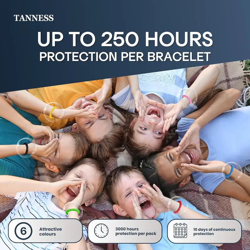 12 Pack Mosquito Repellent Bracelet | Non-Toxic Deet-Free Outdoor Bug Mosquito Bands | Insect Repellent, Waterproof Insect Repellent Bands Travel Essentials for Kids & Adults Lightweight 6