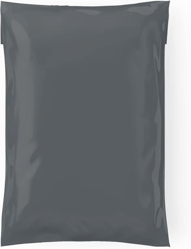 Mailing Bags, Grey Parcel Delivery Bags with Self-Seal Closure, Flexible Lightweight and Tear Proof Postal Mailing Bags, Multipack Mailing Envelope Bags (10x14, 25pk) 0