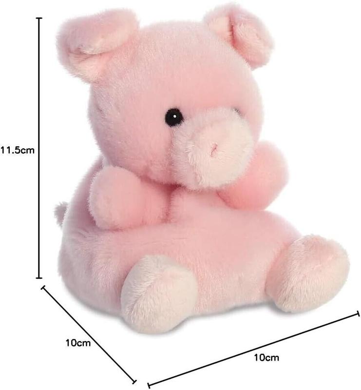 Aurora Palm Pals, Wizard The Pig Soft Toy, 61242, 5 inches, Pink 4