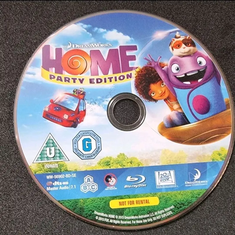 Home (Blu-ray, 2015) * DISC ONLY *
