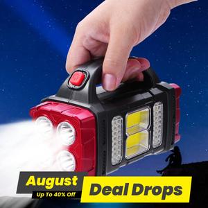 Portable Solar Powered Camping Light, Outdoor Rechargeable Lamp, Multifunctional LED Solar Light for Outdoor Camping Hiking, Valentine's Day Gift