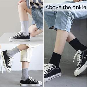 15 Pairs Women's Cotton Sport Socks - Cushioned, Breathable & Durable - Value Pack for Gym Yoga Running - Unisex Everyday Wear Socks - UK Sizes 6-11 - Black White Grey - Machine Washable - Sports Essentials  Unisex