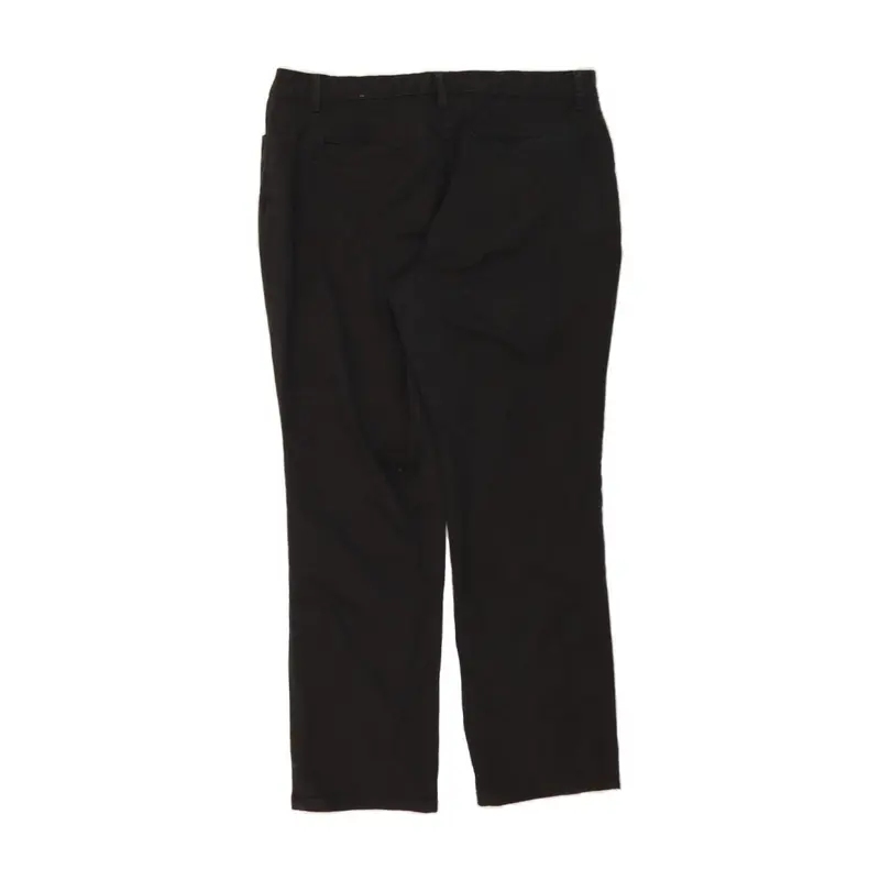 Pre-Owned Vintage LEE Womens Mid Rise Straight Casual Trousers US 16 2XL W38 L29 Black 2