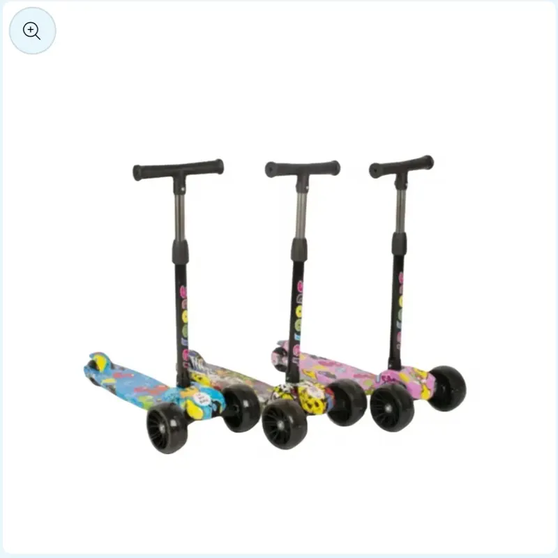 Adjustable Folding Kids Scooter with LED Light Up and Kick Flashing - Child Kick Ride-on Toy 3