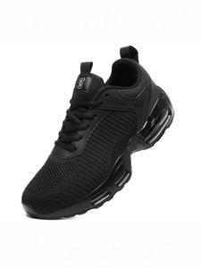 Men's Sporty Breathable Mesh Running Shoes, Casual Comfortable Air Cushion Sneakers, Fashionable Sports Shoes for Daily Wear, Closed