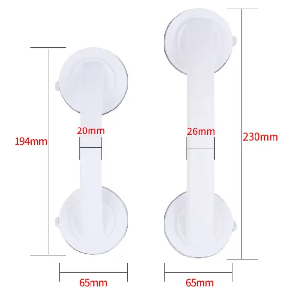 Suction Cup Grab Bar - Secure Grip for Bathroom & Kitchen Safety Accessory 4