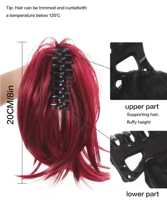 Synthetic Curly Hair Bun – Messy Elastic Band Scrunchie Hairpiece for Women 7
