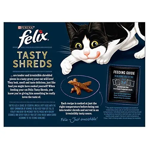 Tasty Shreds Cat Food Mixed Selection in Gravy, 12 x 80 g 2