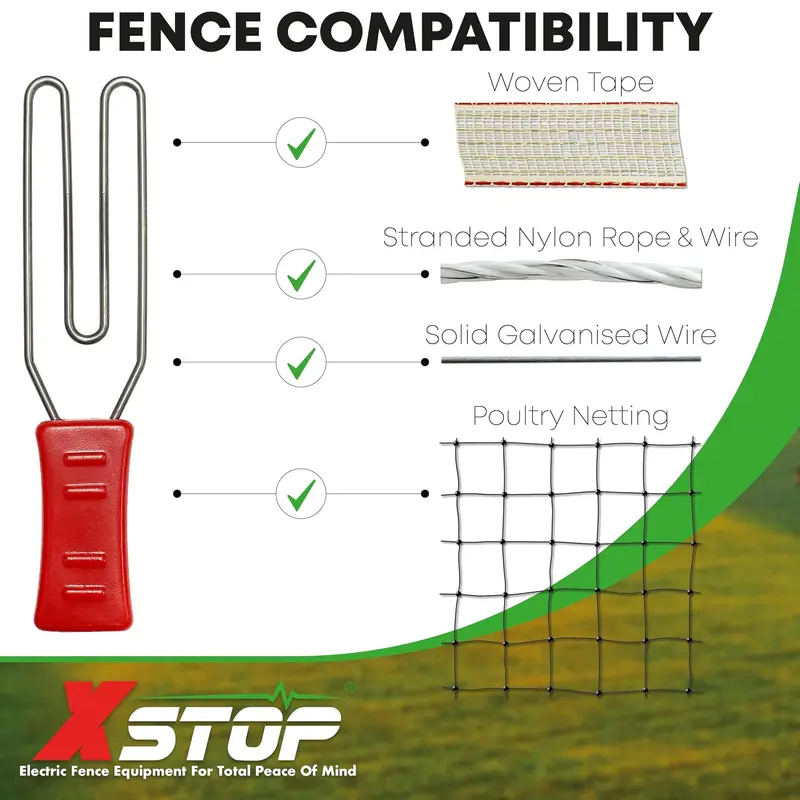 12 Volt Battery Powered Electric Fence Energiser XSTOP BA80 10Km Range, 0.6 Joule Output, Weatherproof Kit Includes Leads and Earth Stake. For Horses and Other Animals 5