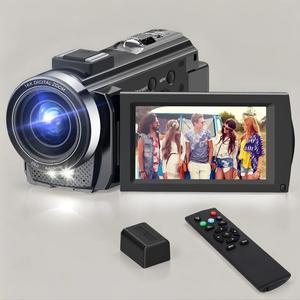 3.0 Inch Video Camcorder with 270° Rotatable Screen, Portable 1080P Full HD Video Camera with Remote Control & 32GB Memory Card, 16X Digital Zoom Digital Camera Recorder Handycam for Indoor & Outdoor Use