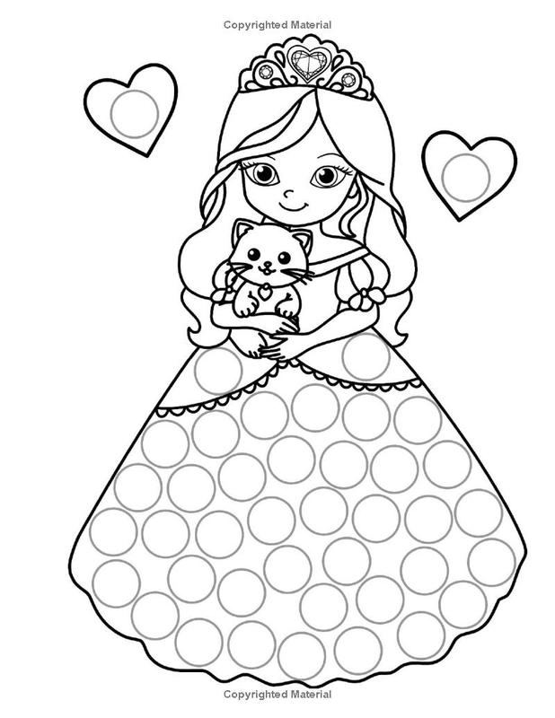 Dot Markers Activity Book: Unicorn, Mermaid, Princess Art Coloring for Toddlers and Girls Ages 1-3 and 2-4 2