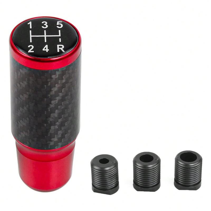 Automotive Gear Knob Shift 5/6 Speed Universal Aluminum Shift Lever With 3 Adapters 0