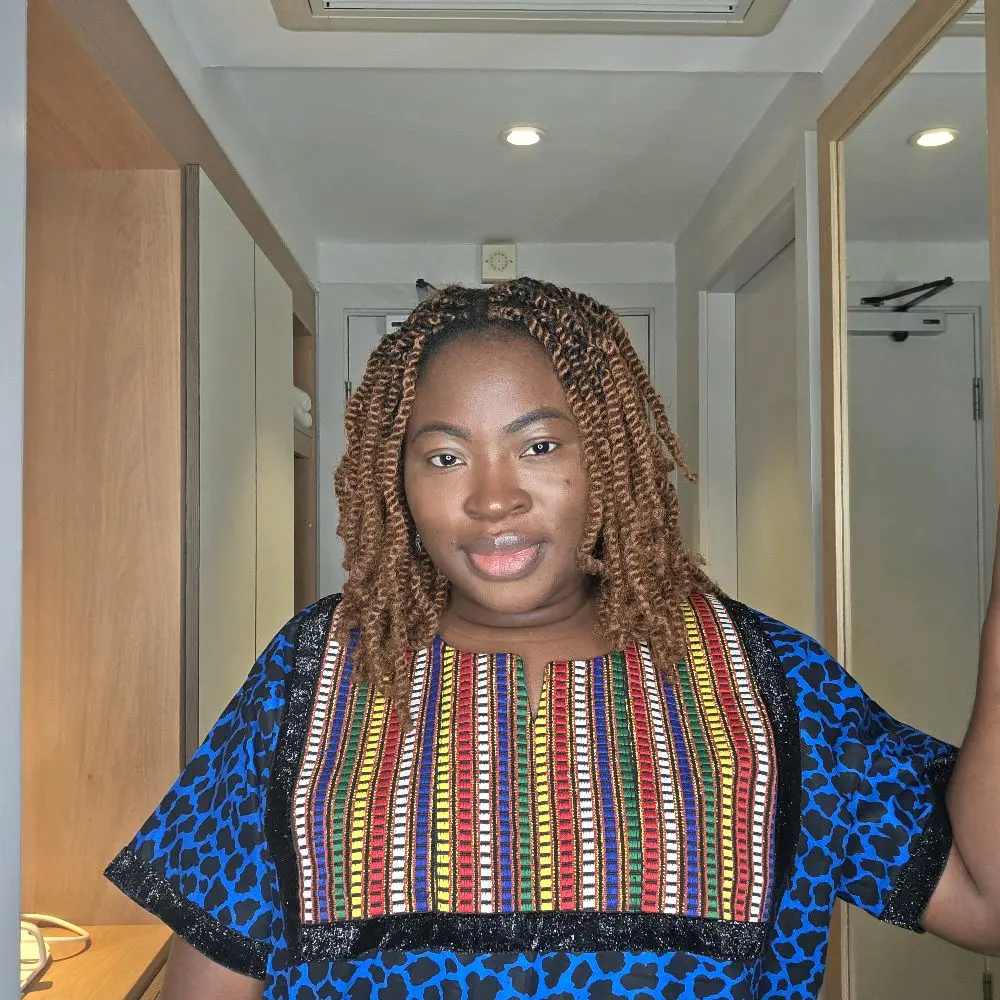 Women's Tea Length Ankara/Aso Oke Mix Dress - Casual Style - Womenswear