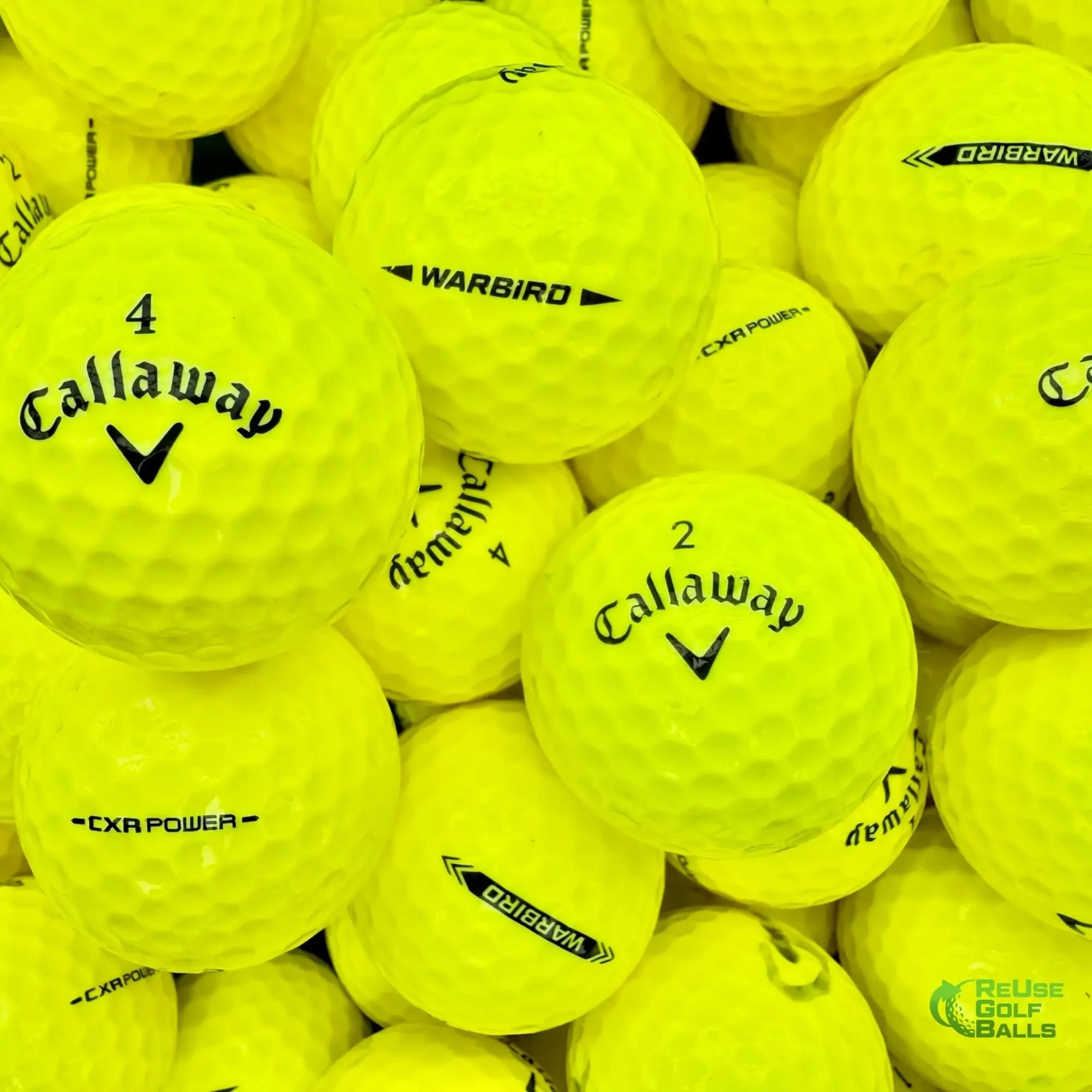 Coloured Callaway Mix Golf Balls - 12/24/48 Pack Mint/Grade A High Quality Best Bulk Buy Lake Golf Balls - Free Shipping