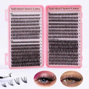 Individual False Eyelashes Set, Mixed Style Natural Look Eyelash Extensions, Self Grafting Curl Eyelashes, Eye Makeup Enhancement for Women & Girls, Eyelash Clusters