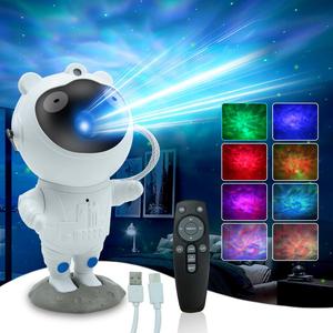 Astronaut Design Projector Night Light, Starlight Projector, USB Powered Starry Sky Projector Lamp with Remote Control, Novelty Lighting for Bedroom, Living Room, Home Decor