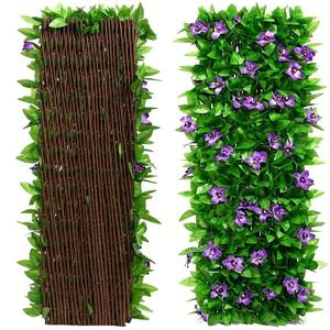 Expandable Artificial Ivy and Floral Hedge, Privacy Screen Fence, Outdoor Garden and Wedding Decor, Adjustable Wall Panel, Garden Fence Panels