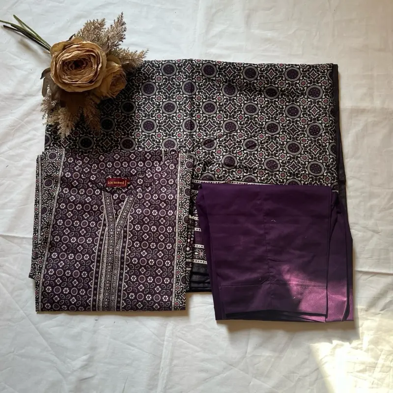 Bin Saeed Printed Lawn 3 Piece Summer Dress for Women - Sizes S to XXL - Casual & Elegant - Comfortable, Clothes Womenswear