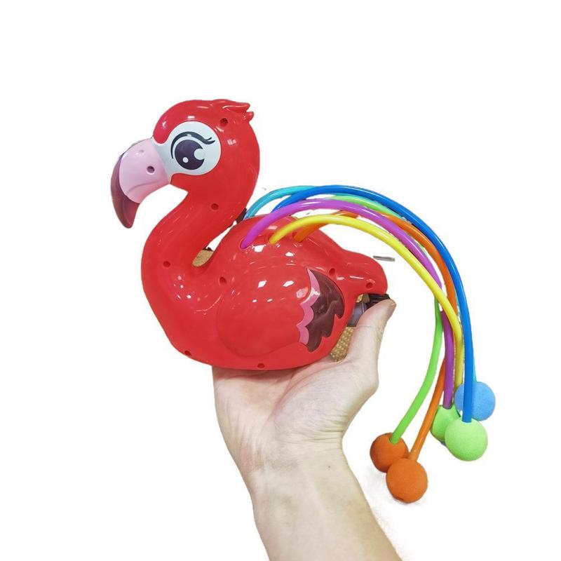 Product Introduction of New Summer Outdoor Flame Bird Caterpillar Sprinkler Animal Rotation Swinging Sprinkler Lawn Water Playing Children's Toy 5