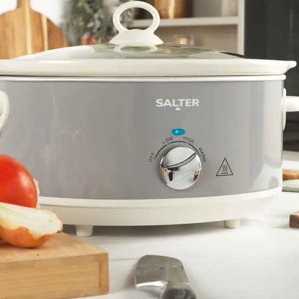 Salter Retro Slow Cooker | Multiple Sizes & Colours | Easy Home Cooking | Create or Batch Cook Winter Warming Recipes 5
