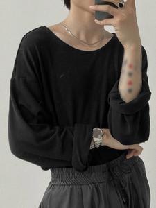 INCERUN Mens Long Sleeve Basic Tops Pullover Casual Loose Tee Blouse Undershirt