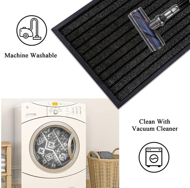 Heavy Duty Rubber Barrier Mat Small Large Door Mat Hallway Runner Kitchen Rugs 3