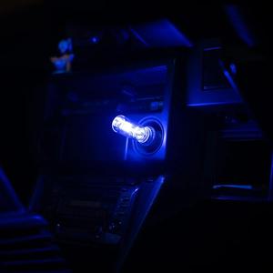 Car USB Night Light Touch Dimmable LED Filament Lamp Portable Lighting Plug and Play Decorative Atmosphere Light for Car Bedroom