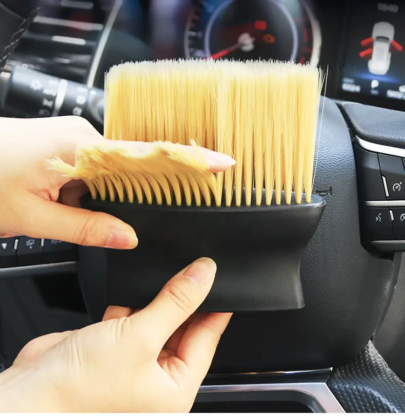 Product Introduction of 1 PCSDust Removal Brush Air Conditioning Outlet Car Wash Dust Collector Large Brush with Good Elasticity Cleaning Accessories 3