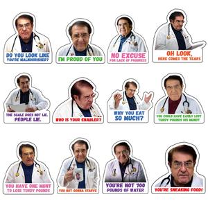 Dr. Nowzaradan Fridge Magnet, 12pcs/set Funny Doctor Pattern Magnet, Colorful Text Magnetic Accessories for Refrigerator & Car