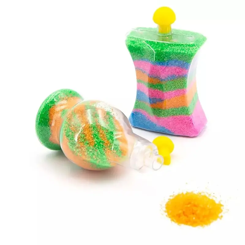 "DIY Sand Art Kit for Kids – Creative Craft Activity Set with Coloured Sand & Bottles" 5