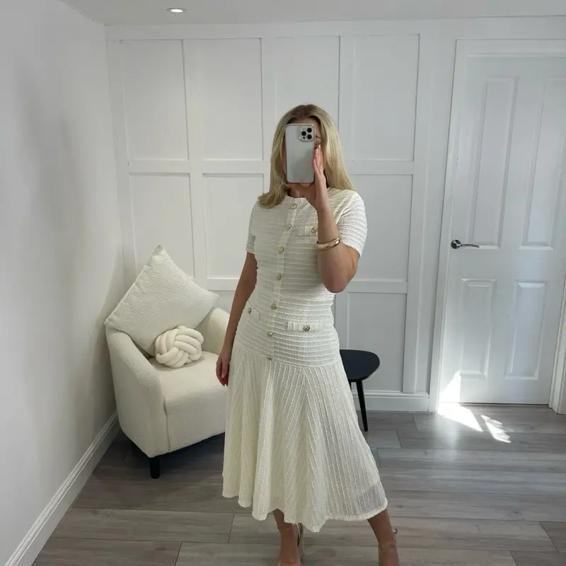 Premium Button Detail Swing Maxi Dress - 7 COLOURS 1