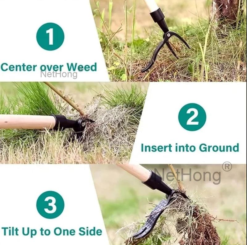 Manual Stand Up Weeder Puller Weed Claw Grass Root Remover Killer Garden Tool~ gardening  tools 8