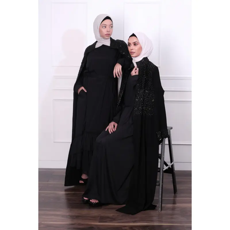 Aaria Black Jacket Handcrafted 1