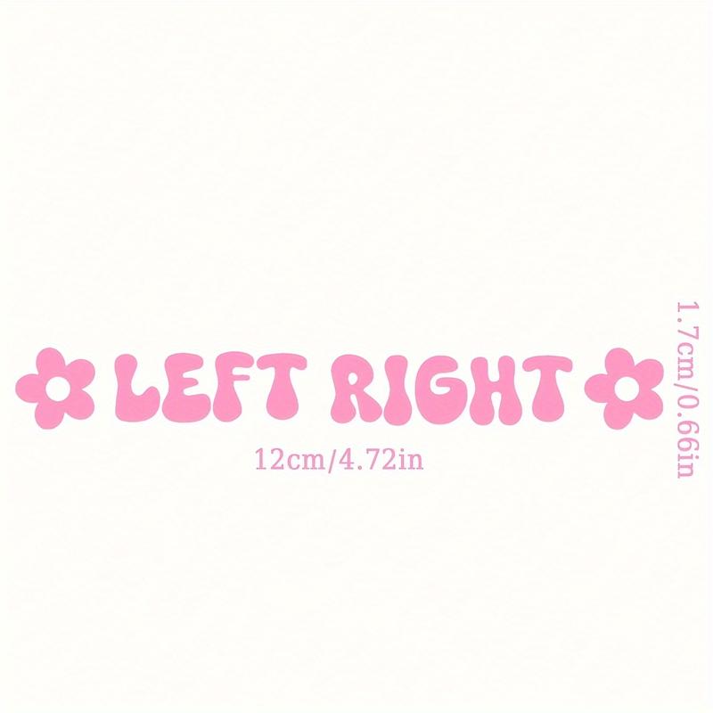Product Introduction of Left Right Floral Decal Stickers, Waterproof Vinyl Car Decoration, Suitable for Laptop, Phone Accessories, Helmet, Car Window, Bumper, Cup, Door Wall - Durable Plastic Material 2