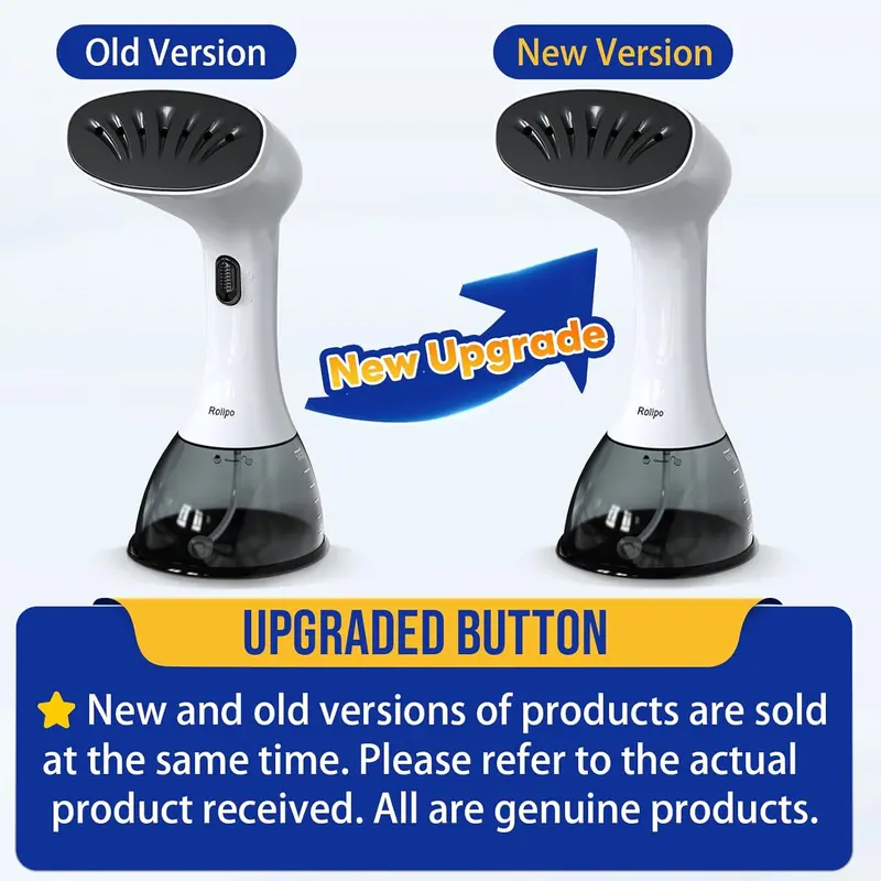 Clothes Steamer, Garment Steamer for Wrinkle Removal, Upgraded 400ml Water Tank, 3rd Generation Panel, Handheld Steamer Clothing for Home, Office & Travel 1