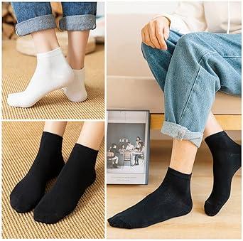 Product Introduction of 20 Pairs Unisex Plain Ankle Socks, Casual Breathable Crew Socks for Daily Wear, Fashion, Soft Cozy Comfortable Wear, Multipack Minimalist Basic Socks For Women, Women Socks & Hosiery, Menswear 6