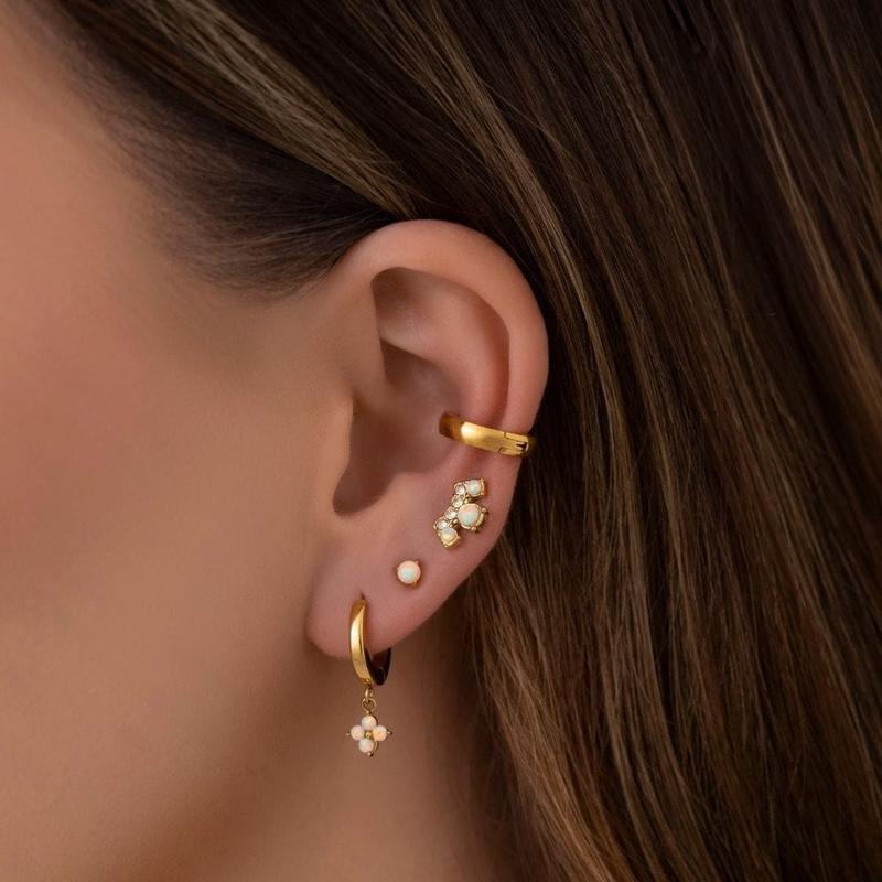 Milos Opal Hoop Earrings 1