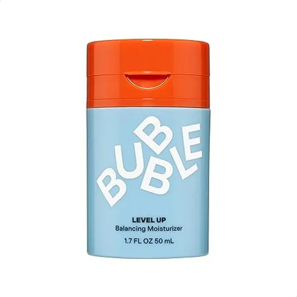 Bubble Skincare Level Up Balancing Face Moisturizer - Hydrating Gel Moisturizer Formulated with Zinc PCA + Niacinamide for Improved Texture & Radiance - Skin Care for Oily or Combination Skin (50ml)