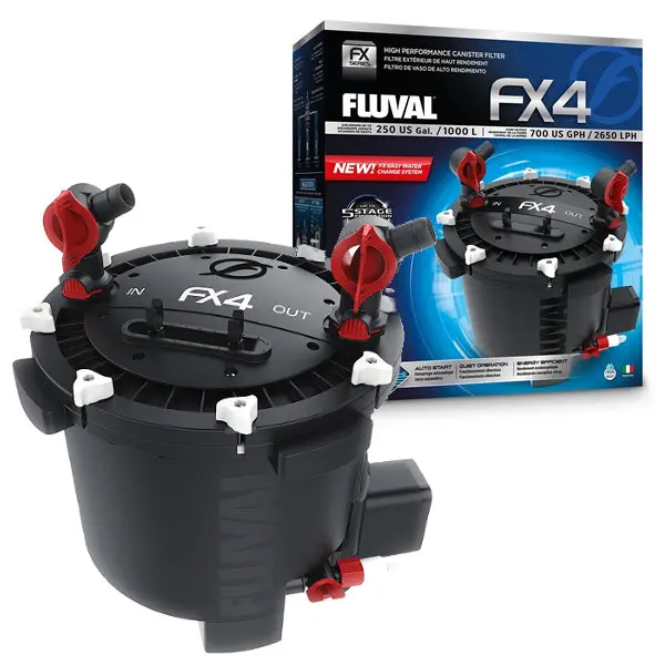 Fluval FX4 Aquarium External Filter 2650L/h for Tanks up to 1000L 0