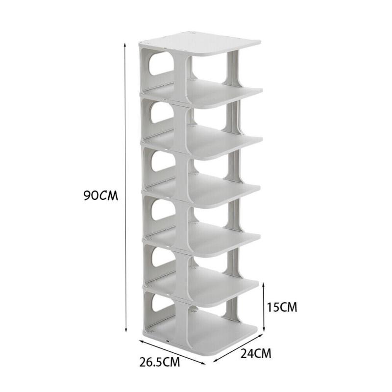7Tier Shoe Rack Tall Storage Shelf Unit Cabinet Home Organiser Footwear Stand 6