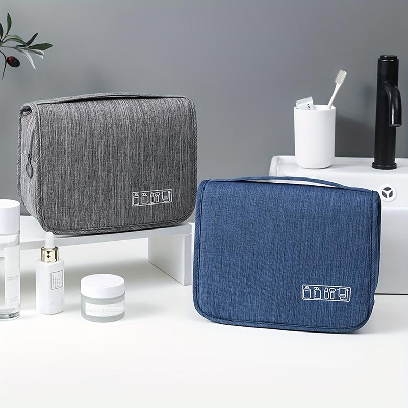 Hanging Toiletry Bag with Multiple Compartments - Lightweight, Foldable, and Fade-Resistant Oxford Fabric - Ideal for Men and Women'S Travel Essentials Storage 2