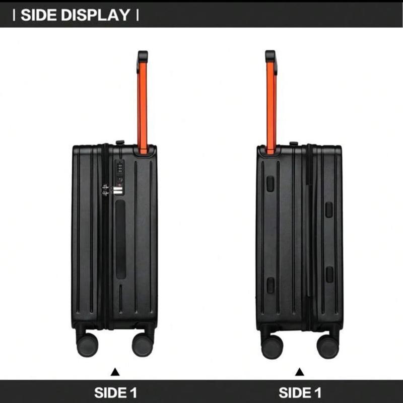 Traveller 20 Inch Lightweight PC Carry-On Suitcase with Wide Handle and 4 Spinner Wheels for Business Trips 5