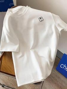 Men's Coconut Tree Print Round Neck Tee, Regular Fit Casual Short Sleeve Crew Neck T-Shirt for Summer, Fashion Men's Top for Daily Wear, Tropical