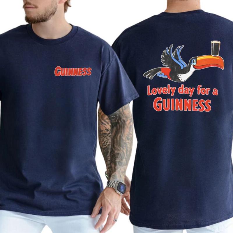 Men's Lovely Day For A Guinness Funny T-Shirt, Drinking Shirt, Men's Top for Daily Wear, Regular Fit Casual T-shirt for Summer, Gift For Beers Lovers 1