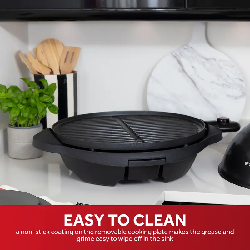 George Foreman BBQ Grill, Electric Grill, Suitable for Indoor & Outdoor Use, Easy Clean, Cooks Up to 15 Portions 4