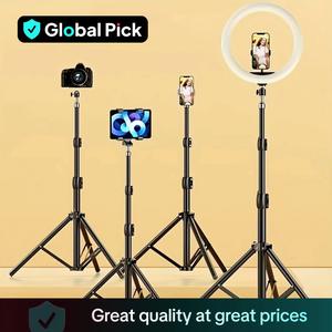 63 Inch Tripod with Foldable Phone Holder, Multifunctional Tripod for Phone & Camera, Phone Accessories for Home & Outdoor Use, Travel Tripod