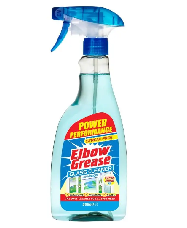 Grease Glass Cleaner with Vinegar for Windows and Mirrors, 500 ml - Window Cleaning Equipment (Pack of 1) 0