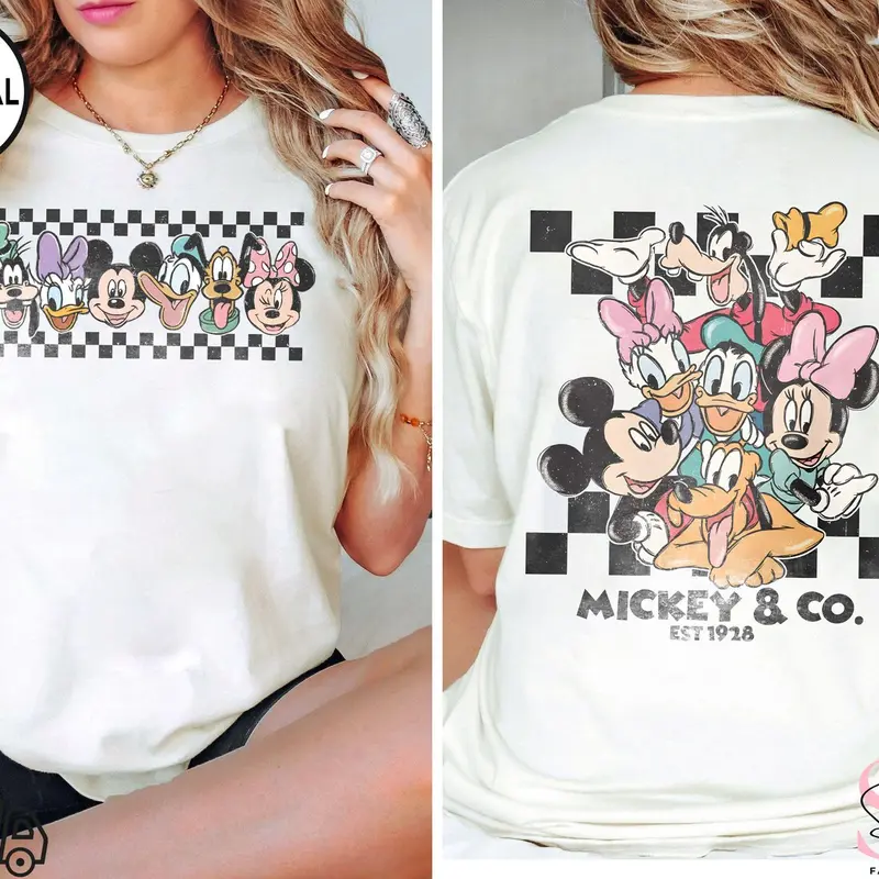 Vintage Mickey & Co Est 1928 Shirt, Mickey And Friends Shirt, Vintage Mickey Shirt,Graphic Tee 0