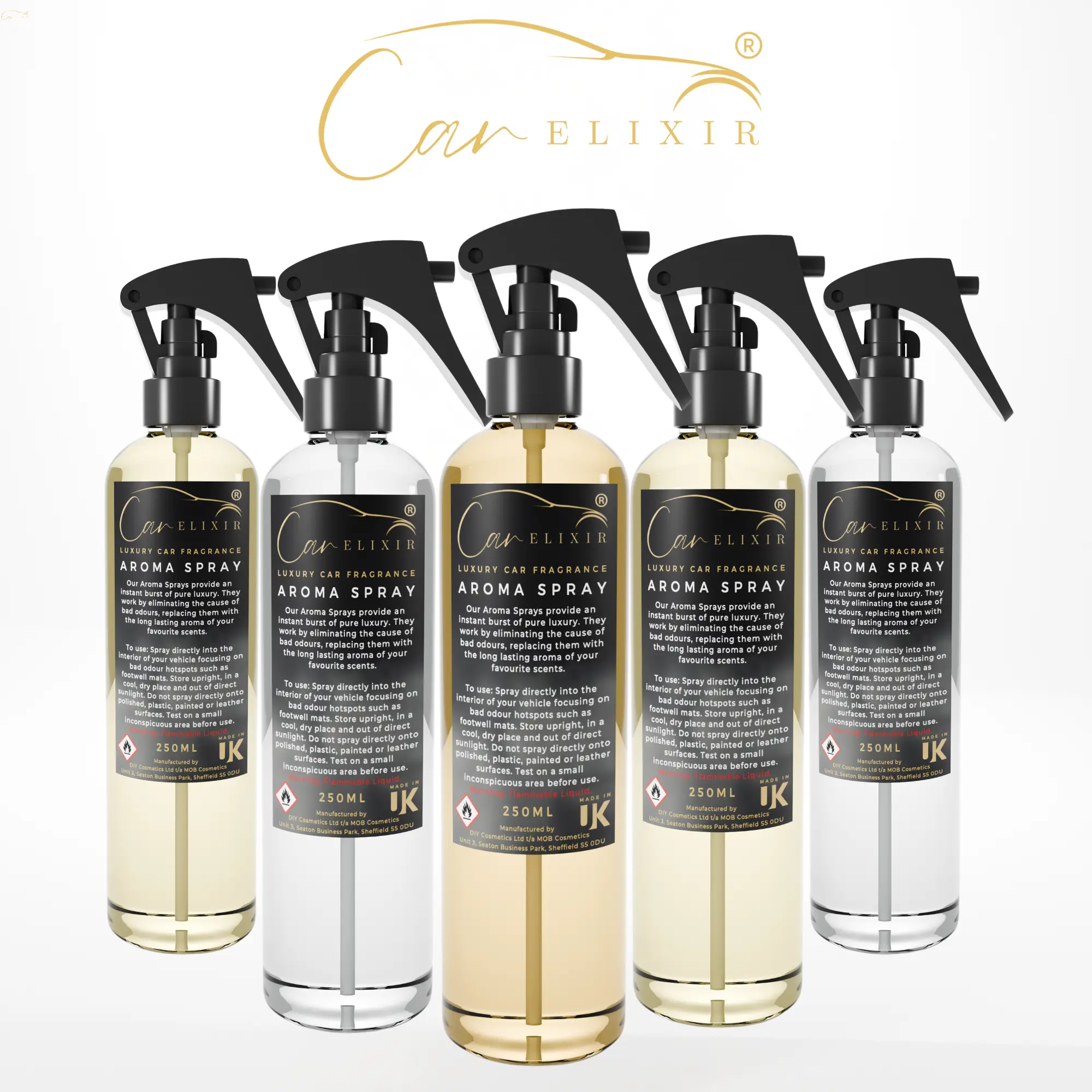 Car Elixir 250ml Luxury Car Air Freshener Spray -(Add 3+ Bottles to Cart To Claim Offer!!) For Cars, Homes, Offices | Strong Scented Long Lasting Car Accessories Diffuser Scent Fragrance car accessories for men Aroma Set Car Perfume car fragrance Freshner